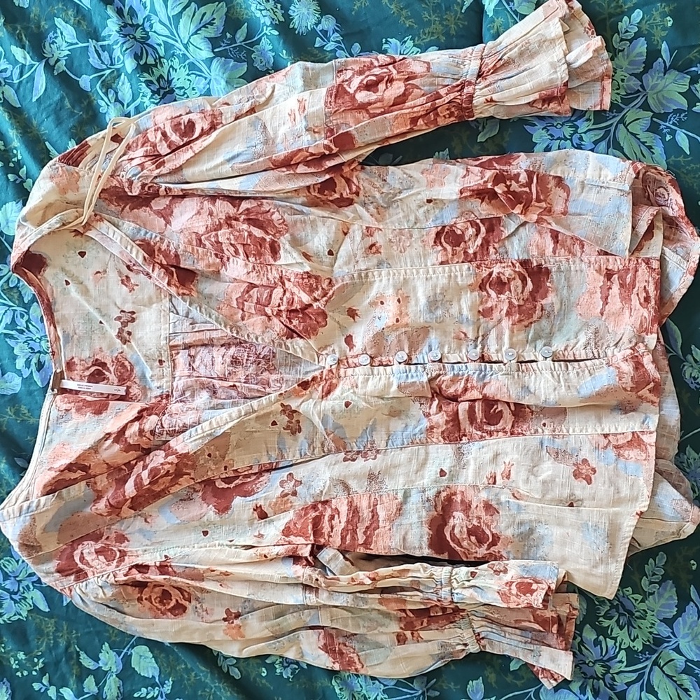 Free People I Found You Print Blouse